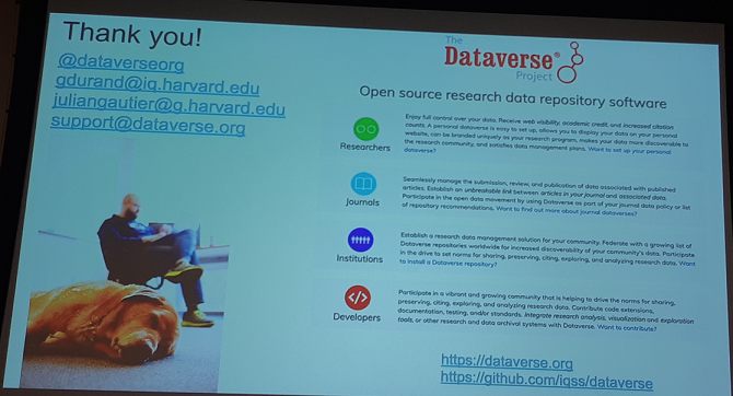 Dataverse Session Closing Slide